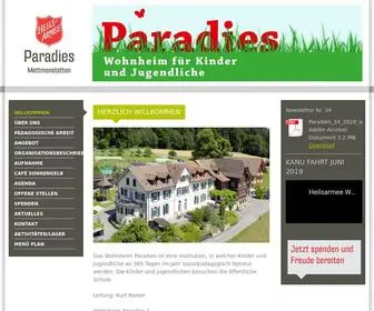 Wohnheim-Paradies.ch(Herzlich Willkommen) Screenshot