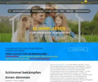 Wohnklimaplatte.de(Klimaplatten von Wohnklimaplatte) Screenshot