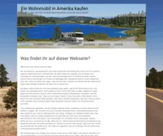 Wohnmobil-America.com(Ein Wohnmobil in Amerika kaufen) Screenshot