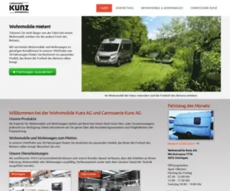 Wohnmobile-Kunz.ch(Wohnmobile Kunz) Screenshot