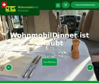 Wohnmobilland-SChweiz.ch(Wohnmobilland Schweiz) Screenshot