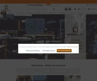 Wohnpalast.de(Qualitativ hochwertige Massivholzmöbel für Ihre vier Wände) Screenshot