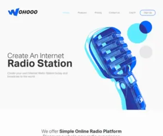 Wohooo.net(Create Your Own Internet Radio Station) Screenshot