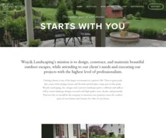 WojCiklandscape.com(Wojcik Landscaping) Screenshot