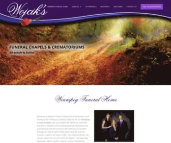 WojCiksfuneralchapel.com(Winnipeg Funeral Home) Screenshot