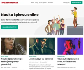 Wokalmania.pl(Nauka śpiewu) Screenshot