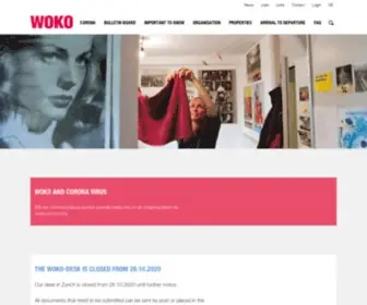 Woko.ch(Studentische Wohngenossenschaft Zürich) Screenshot