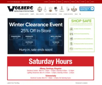 Wolberginc.com(Wolberg Lighting Design and Electrical Supply) Screenshot