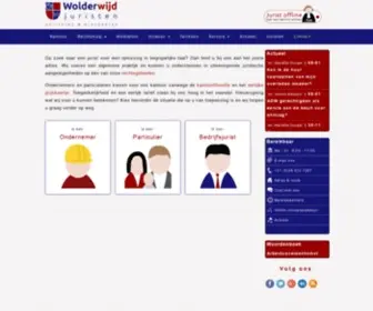 Wolderwijd-Juristen.nl(Goede jurist tegen een betaalbare prijs) Screenshot