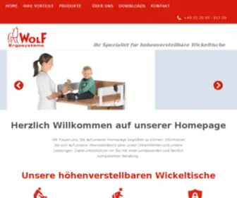 Wolf-Ergosysteme.de(Wickeltisch) Screenshot