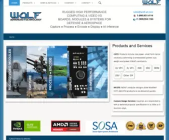 Wolfadvancedtechnology.com(Rugged Video Modules for Aerospace and Defense) Screenshot