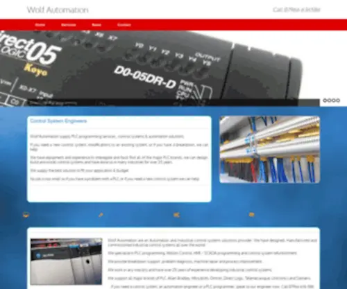 Wolfautomation.co.uk(Automation & PLC Control Systems) Screenshot