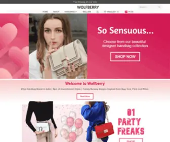 Wolfberrybags.com(Handbags for Women India) Screenshot