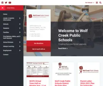 Wolfcreek.ab.ca(Wolf Creek Public Schools) Screenshot