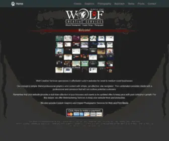 Wolfcs.com(Wolf Creative Services) Screenshot