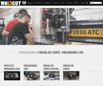 Wolfcut.es(Maquinaria CNC y venta online de herramientas) Screenshot