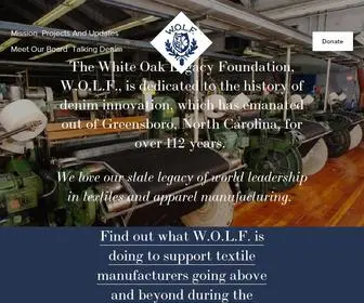 Wolfdenim.org(White Oak Legacy Foundation) Screenshot