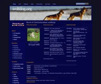 Wolfdog.org(The Original Czechoslovakian Wolfdog Project) Screenshot