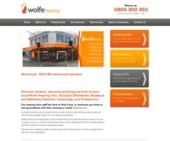 Wolfehearing.co.nz(Wolfe Hearing) Screenshot