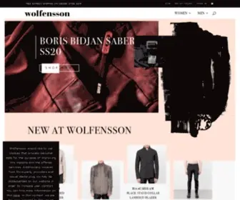 Wolfensson.com(The world's finest avant) Screenshot