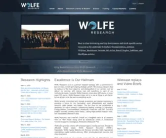 Wolferesearch.com(Researchlibrary) Screenshot