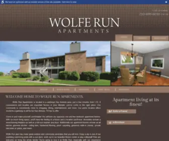 Wolferunapartments.com(Located in a well) Screenshot