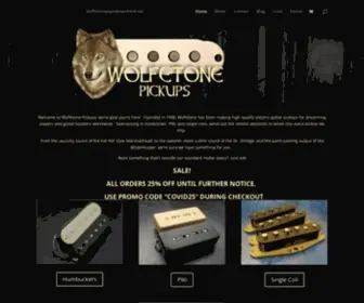 Wolfetone.com(Wolfetone Pickups Wolfetone hand made electric guitar pickups) Screenshot