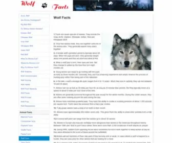 Wolffacts.org(Wolf Facts) Screenshot