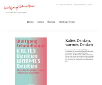 Wolfgang-SChmidbauer.de(Internetseite des Autors und Psychoanalytikers) Screenshot
