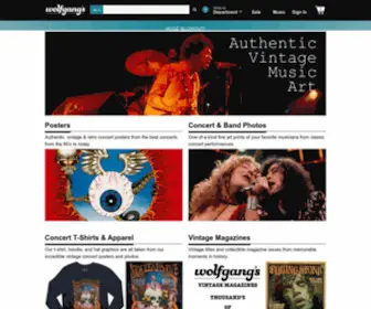Wolfgangs.com(Authentic Vintage Concert & Music Posters) Screenshot
