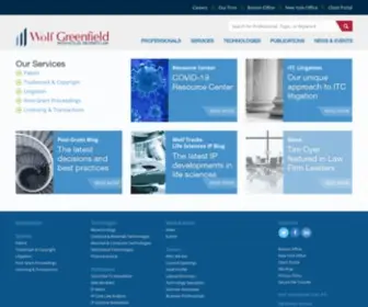 Wolfgreenfield.com(Wolf Greenfield) Screenshot