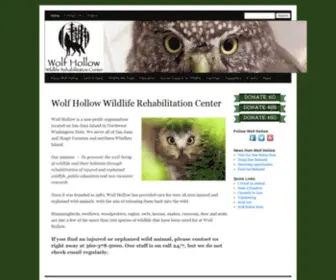 Wolfhollowwildlife.org(Wolf Hollow Wildlife Rehabilitation Center) Screenshot