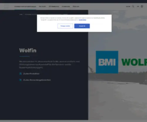 Wolfin.co.uk(WOLFIN Single Ply Membranes) Screenshot