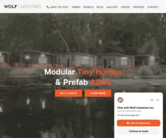 Wolfind.com(Modular Tiny Homes and Prefab ADUs) Screenshot