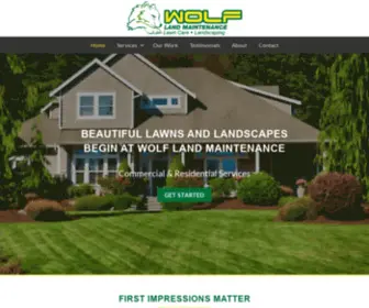 Wolflandmaintenance.com(Best Landscaping Companies St) Screenshot