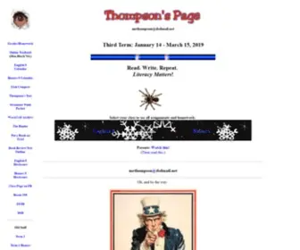 Wolfmanenglishteacher.com(Thompson's) Screenshot