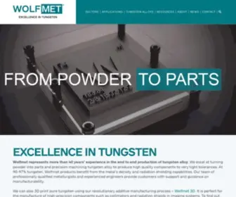 Wolfmet.com(Tungsten Heavy Alloys) Screenshot