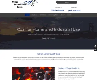 Wolfmountaincoalmt.com(Wolf Mountain Coal Inc) Screenshot