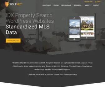 Wolfnet.com(Real Estate Website Design & Data services) Screenshot