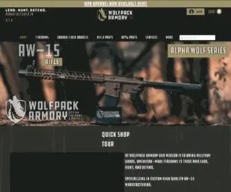 Wolfpackarmoryusa.com(Wolfpack Armory) Screenshot