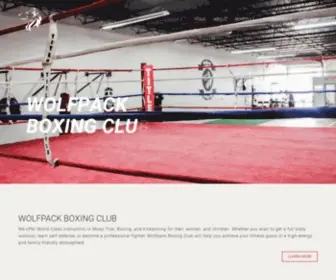 Wolfpackboxingclubmiami.com(Miami's Best Muay Thai) Screenshot