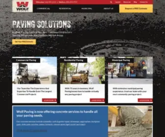 Wolfpaving.com(Asphalt Paving Company) Screenshot