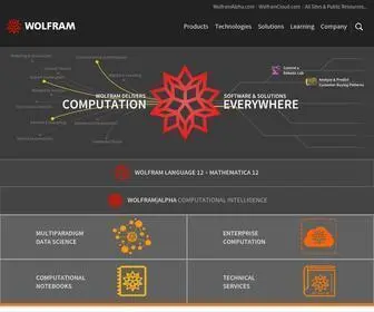 Wolfram.com(Computation Meets Knowledge) Screenshot