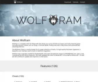 Wolframclient.net(Minecraft Wolfram Hacked Client) Screenshot