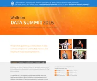 Wolframdatasummit.org(Wolfram Data Summit 2012) Screenshot