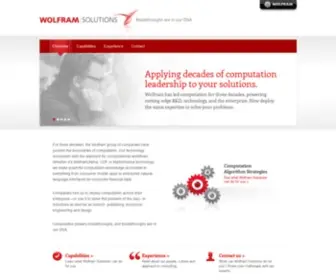 Wolframsolutions.com(Wolfram Solutions) Screenshot