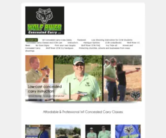 Wolfriverccw.com(Wolf River Concealed Carry Classes for WI CCW) Screenshot