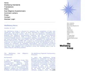 Wolfsberg-Principles.com(Wolfsberg Principles) Screenshot