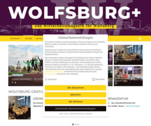 Wolfsburgplus.de(Das Wirtschaftsmagazin für Wolfsburg) Screenshot