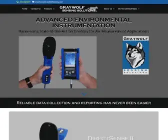 Wolfsense.com(Graywolf Sensing Solutions) Screenshot